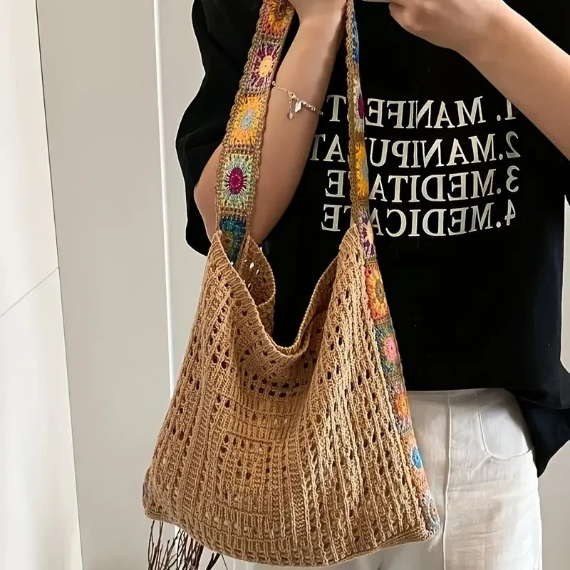 Crochet Flower Tote