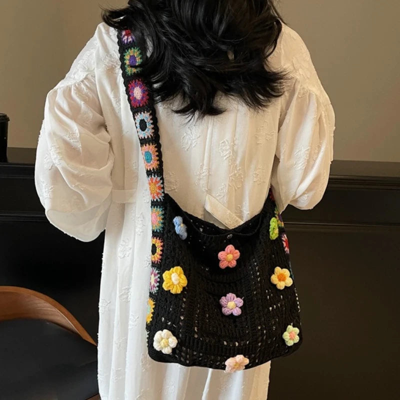 Crochet Flower Tote