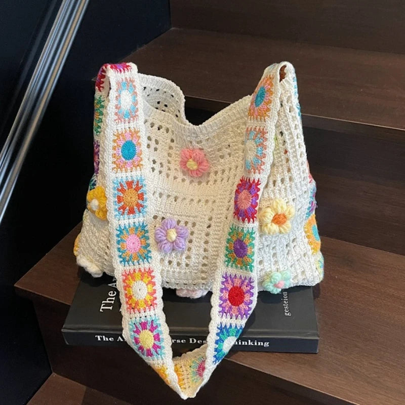 Crochet Flower Tote