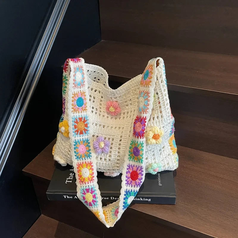 Crochet Flower Tote