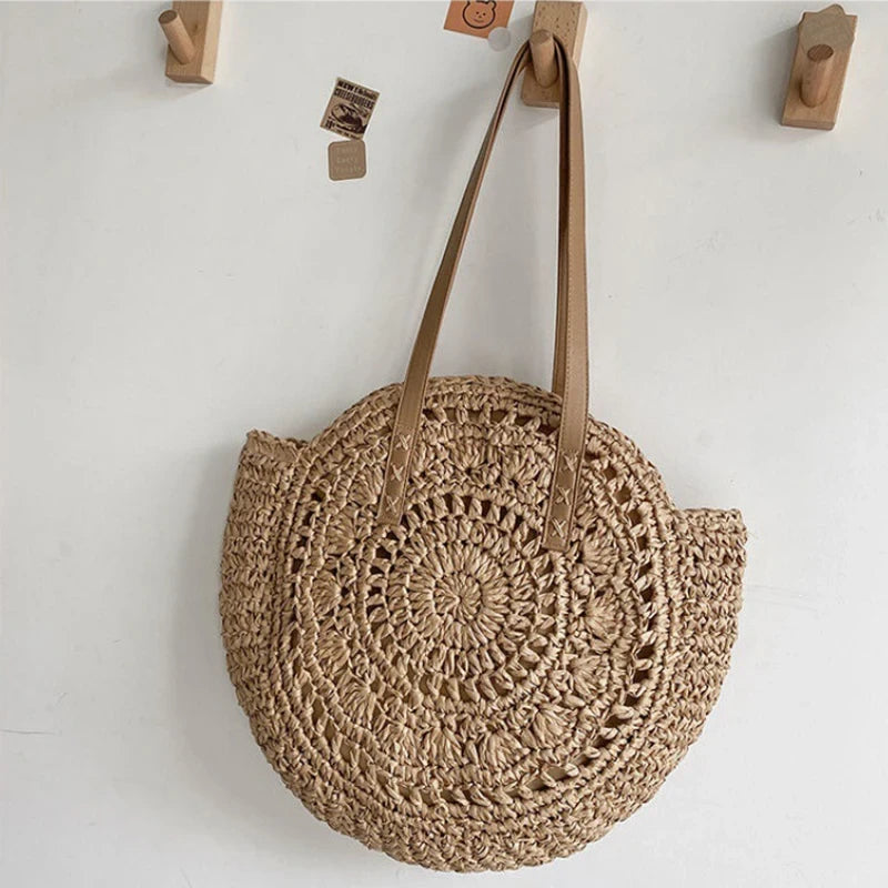 Straw Beach Tote