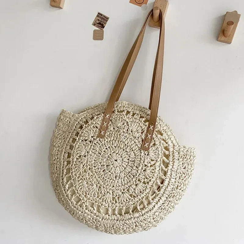 Straw Beach Tote