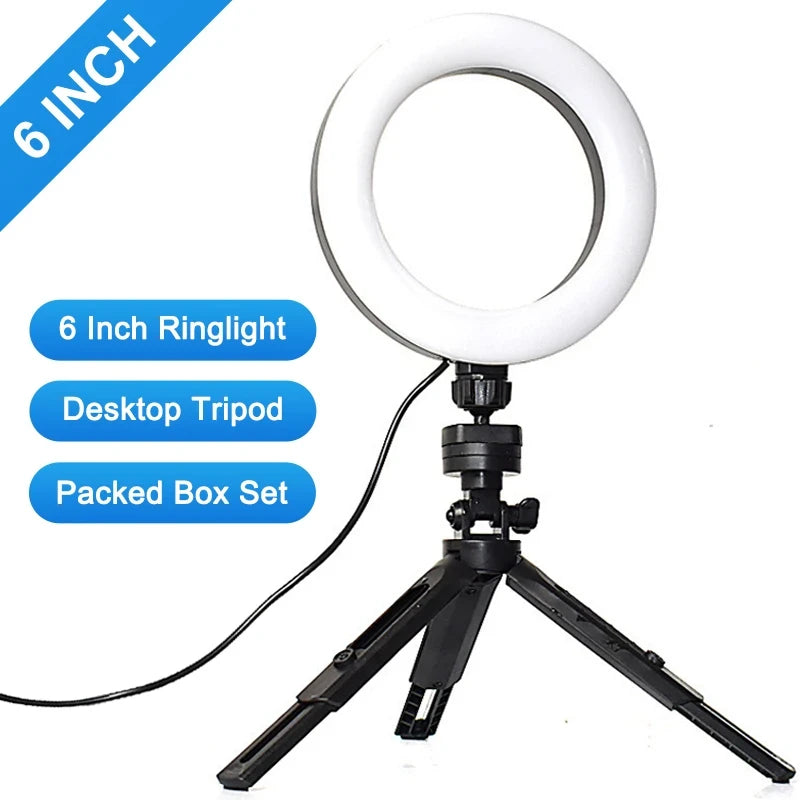 6 Inch LED Selfie Ring Light